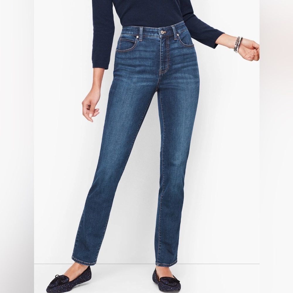 Talbots Petite Straight-Leg Jeans